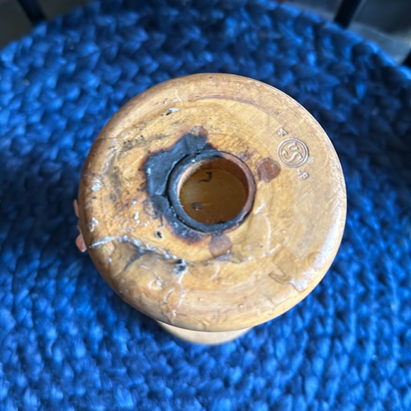 Vintage Industrial Wooden Textile Sewing Spool - Picture 5 of 6